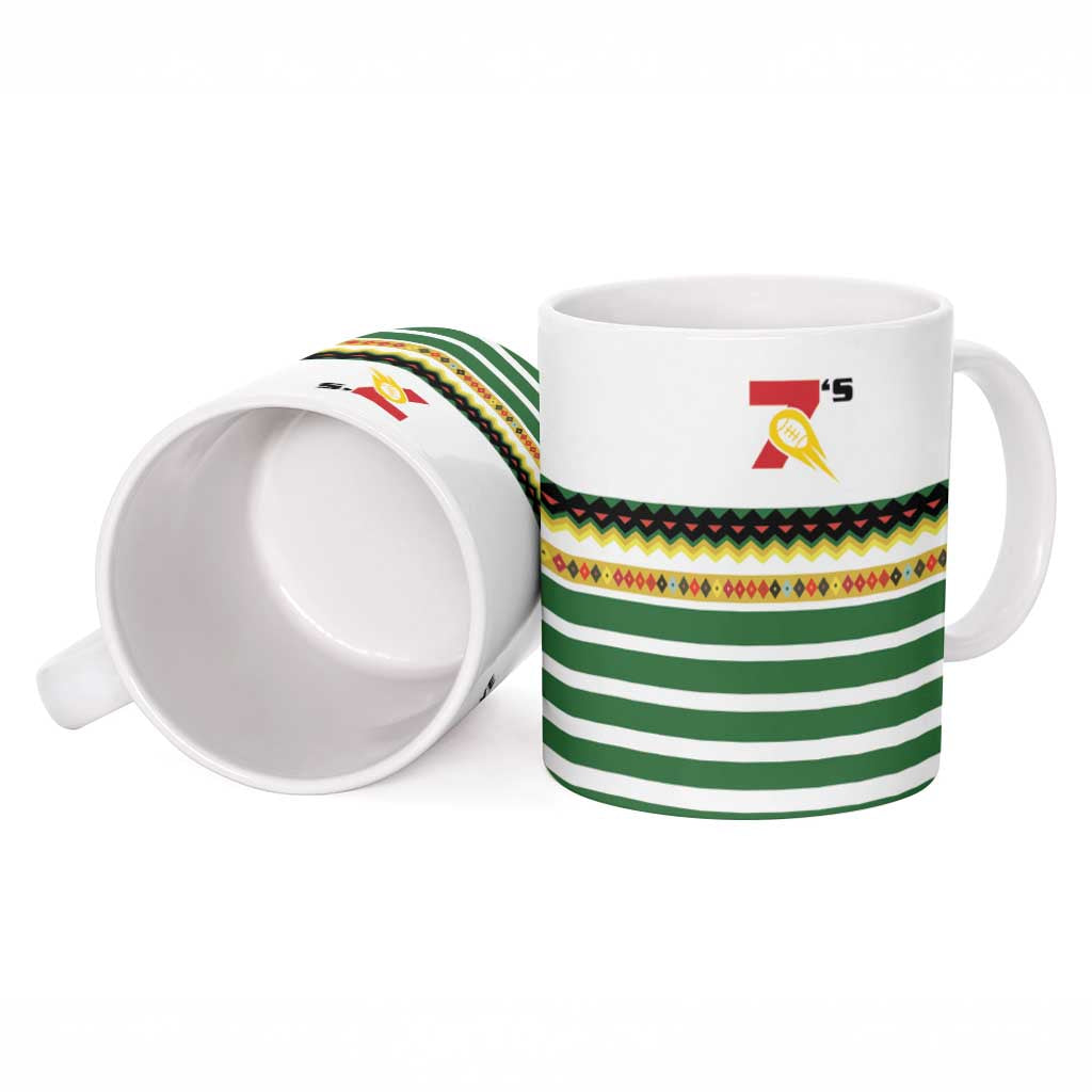 Zimbabwe Rugby Sevens Ceramic Mug Go Cheetahs Go