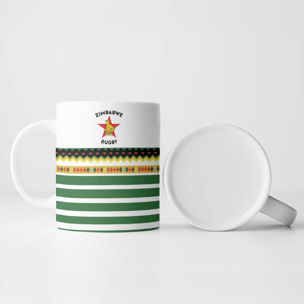 Zimbabwe Rugby Sevens Ceramic Mug Go Cheetahs Go