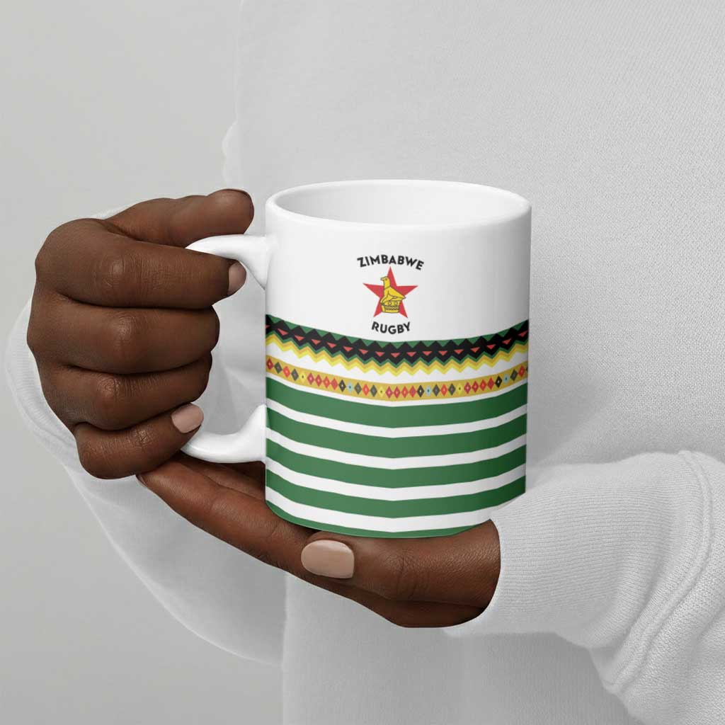 Zimbabwe Rugby Sevens Ceramic Mug Go Cheetahs Go