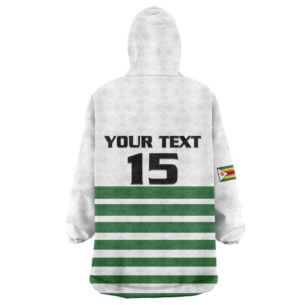 Zimbabwe Rugby Sevens Custom Kid Wearable Blanket Hoodie Go Cheetahs - African Pride