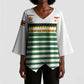 Zimbabwe Rugby Sevens Custom Kimono Sleeve Blouse Go Cheetahs Go
