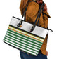 Zimbabwe Rugby Sevens Leather Tote Bag Go Cheetahs - African Pride