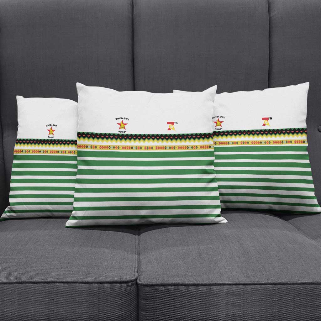 Zimbabwe Rugby Sevens Pillow Cover Go Cheetahs Go