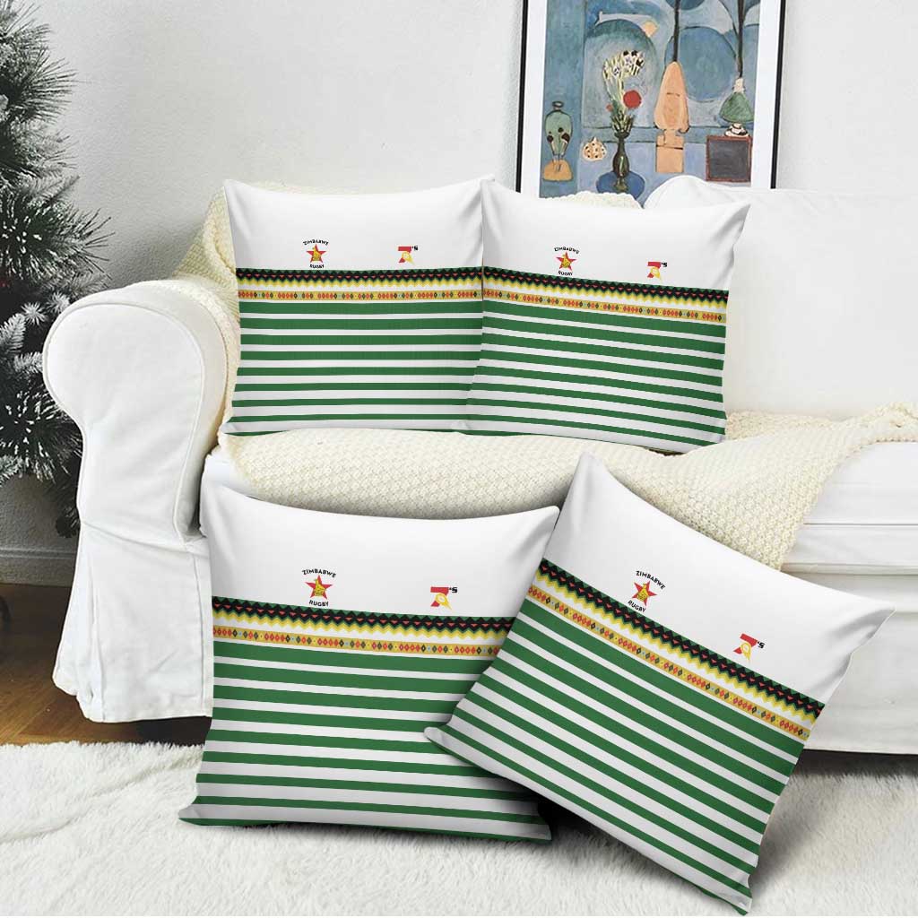 Zimbabwe Rugby Sevens Pillow Cover Go Cheetahs Go