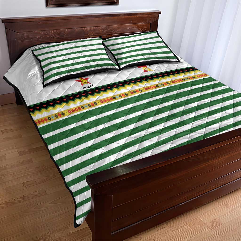 Zimbabwe Rugby Sevens Quilt Bed Set Go Cheetahs - African Pride