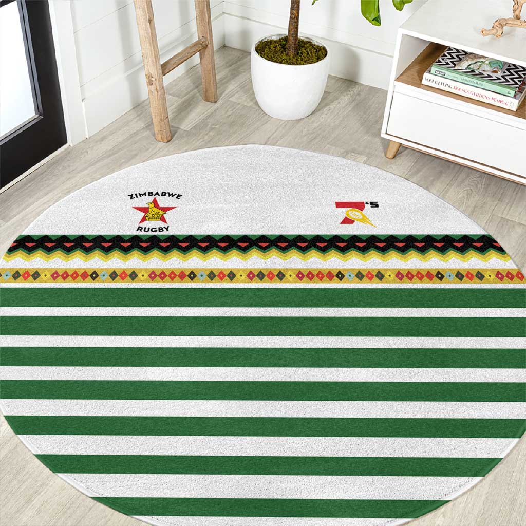 Zimbabwe Rugby Sevens Round Carpet Go Cheetahs - African Pride