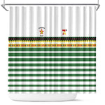 Zimbabwe Rugby Sevens Shower Curtain Go Cheetahs - African Pride
