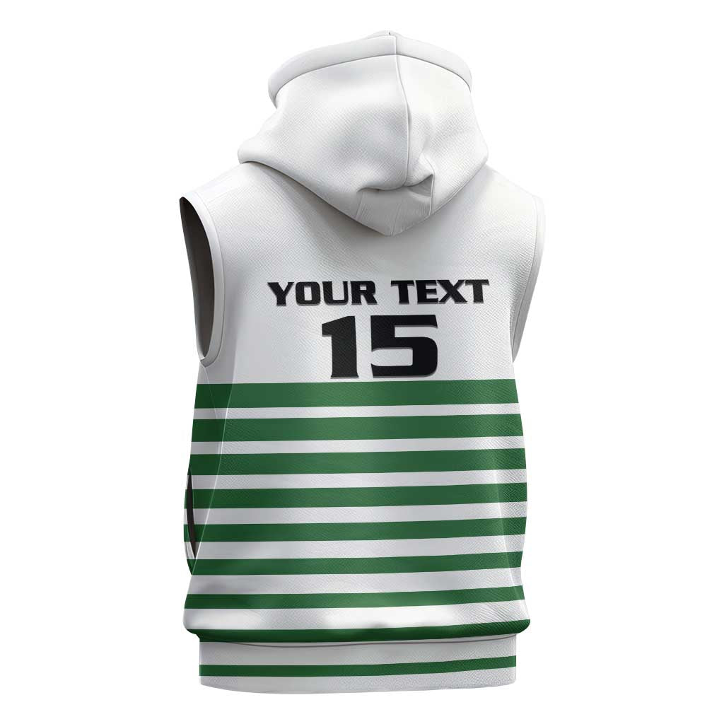 Zimbabwe Rugby Sevens Custom Sleeveless Hoodie Go Cheetahs - African Pride