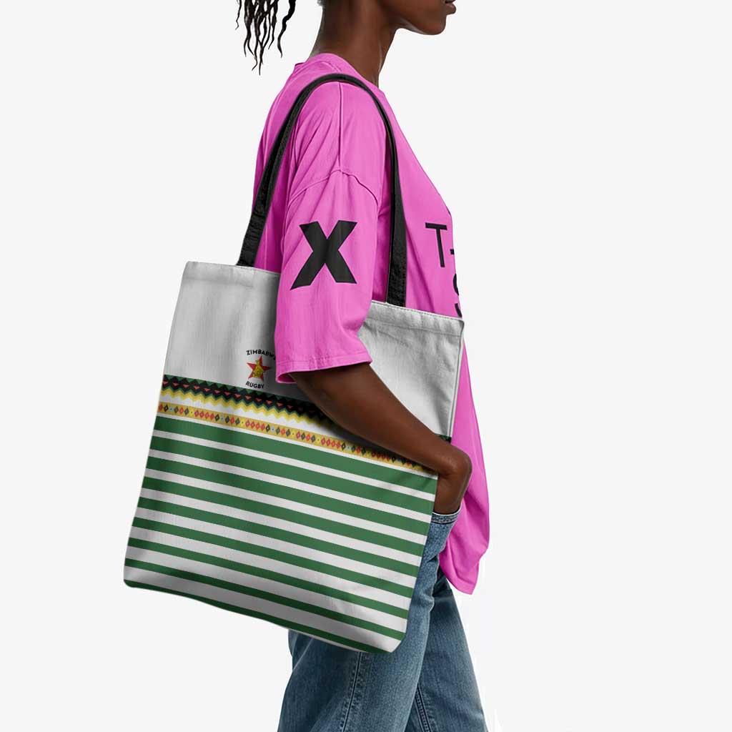 Zimbabwe Rugby Sevens Tote Bag Go Cheetahs Go