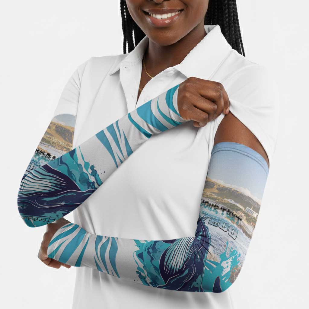 Personalized South Africa Whale Arm Sleeves Hermanus Fest