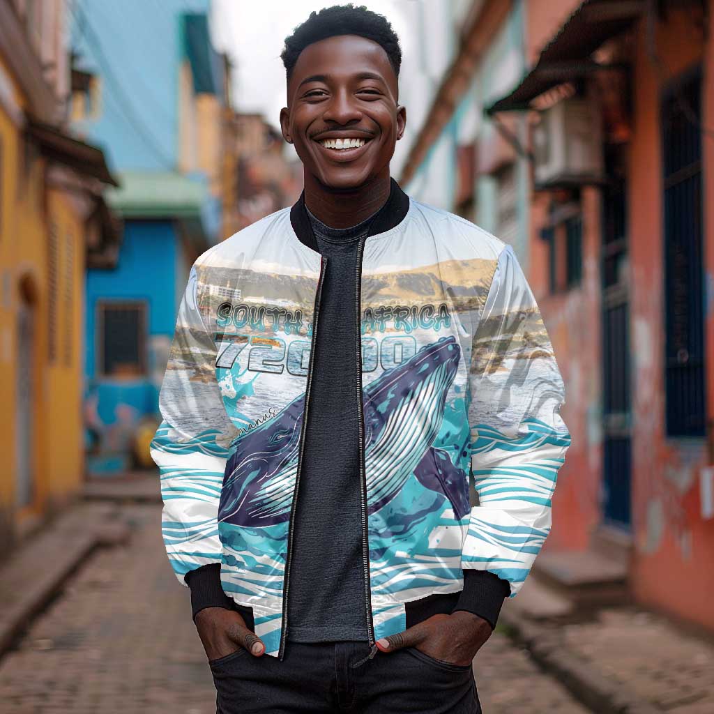 Personalized South Africa Whale Hermanus Fest Bomber Jacket - African Pride