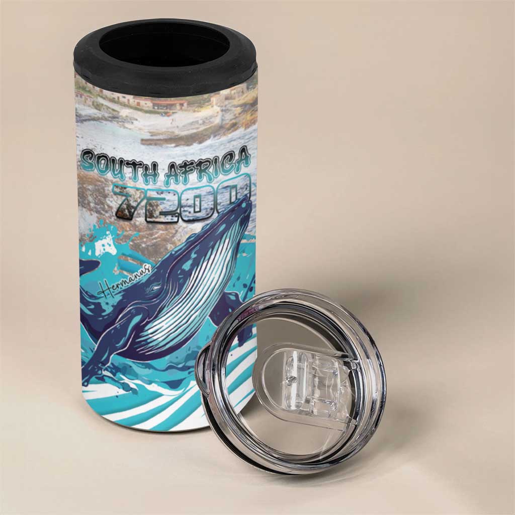 Personalized South Africa Whale Hermanus Fest 4 in 1 Can Cooler Tumbler - African Pride