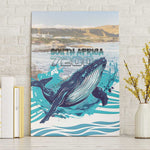 South Africa Whale Hermanus Fest Canvas Wall Art - African Pride