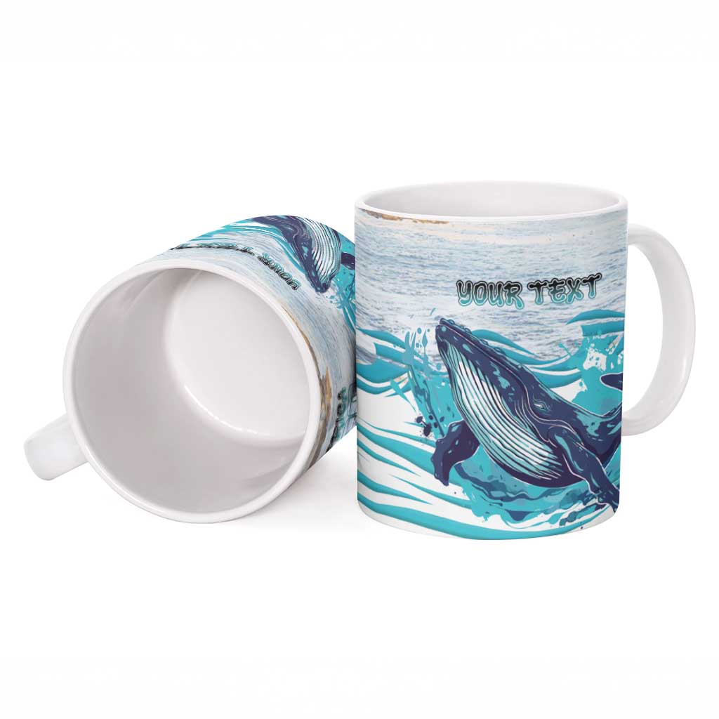 Personalized South Africa Whale Ceramic Mug Hermanus Fest