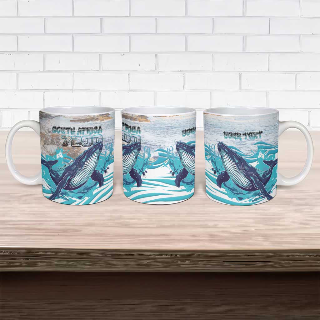 Personalized South Africa Whale Ceramic Mug Hermanus Fest