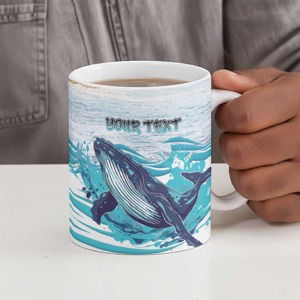Personalized South Africa Whale Ceramic Mug Hermanus Fest
