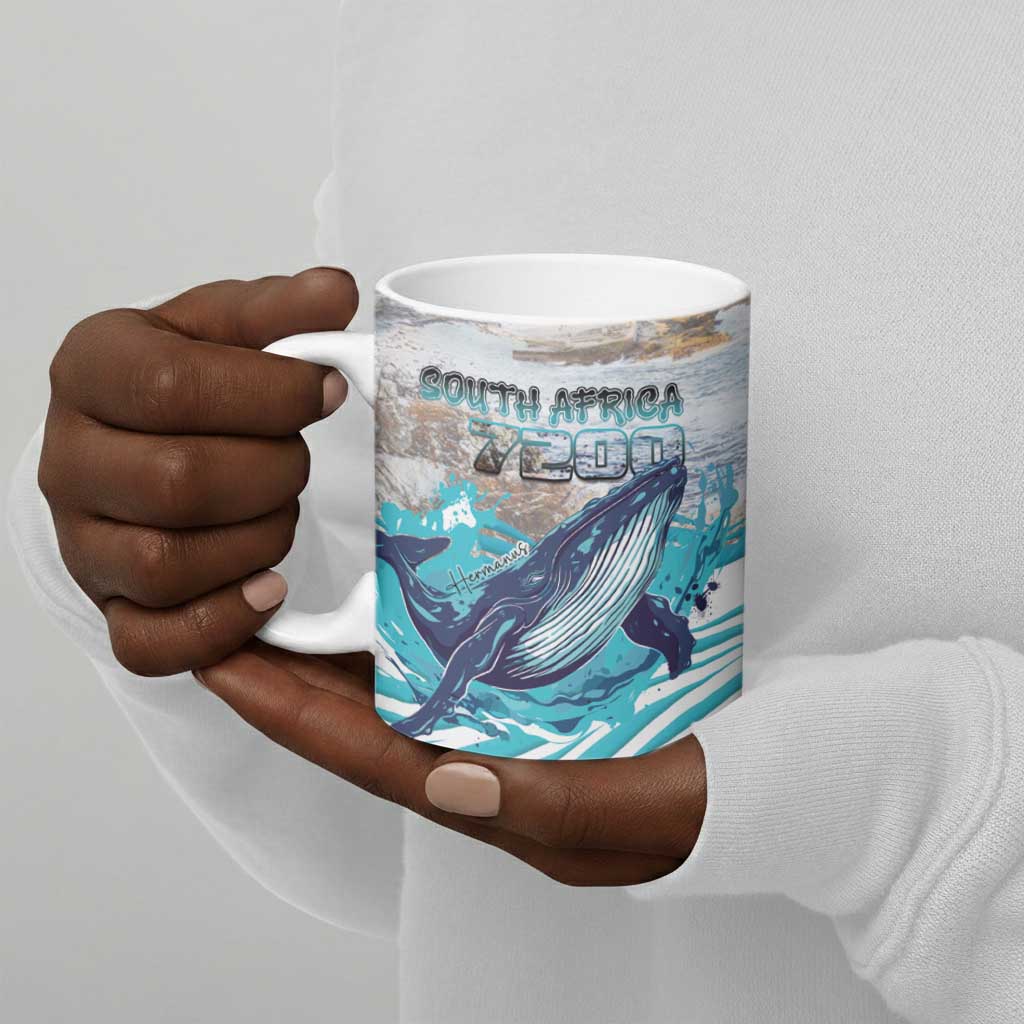 Personalized South Africa Whale Ceramic Mug Hermanus Fest