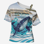 Personalized South Africa Whale Cross Shoulder Shirt Hermanus Fest