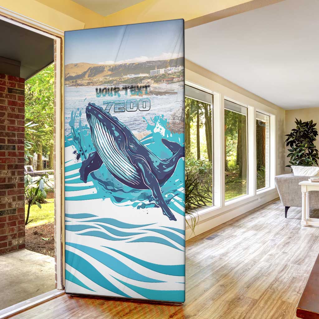Personalized South Africa Whale Door Cover Hermanus Fest