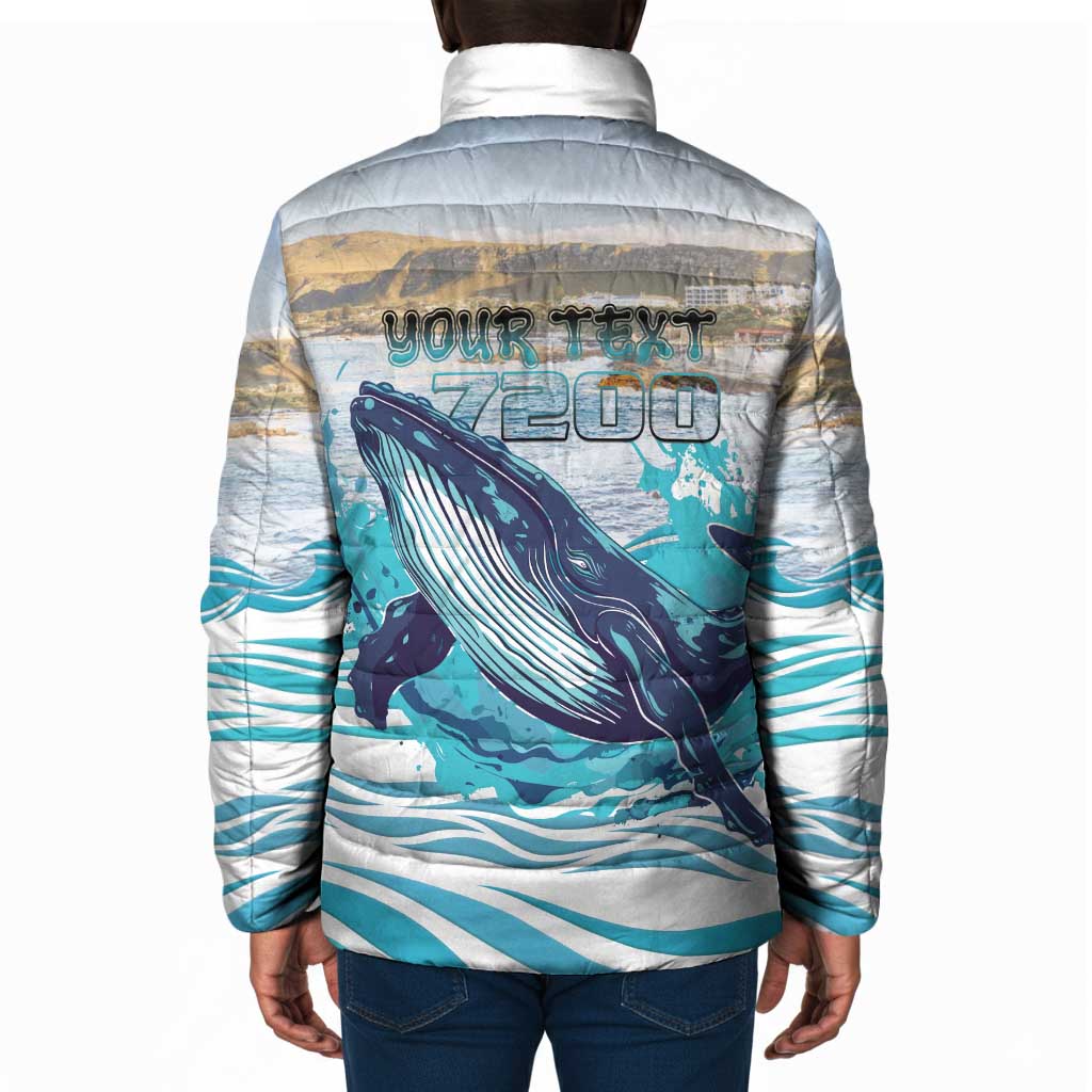 Personalized South Africa Whale Padded Jacket Hermanus Fest