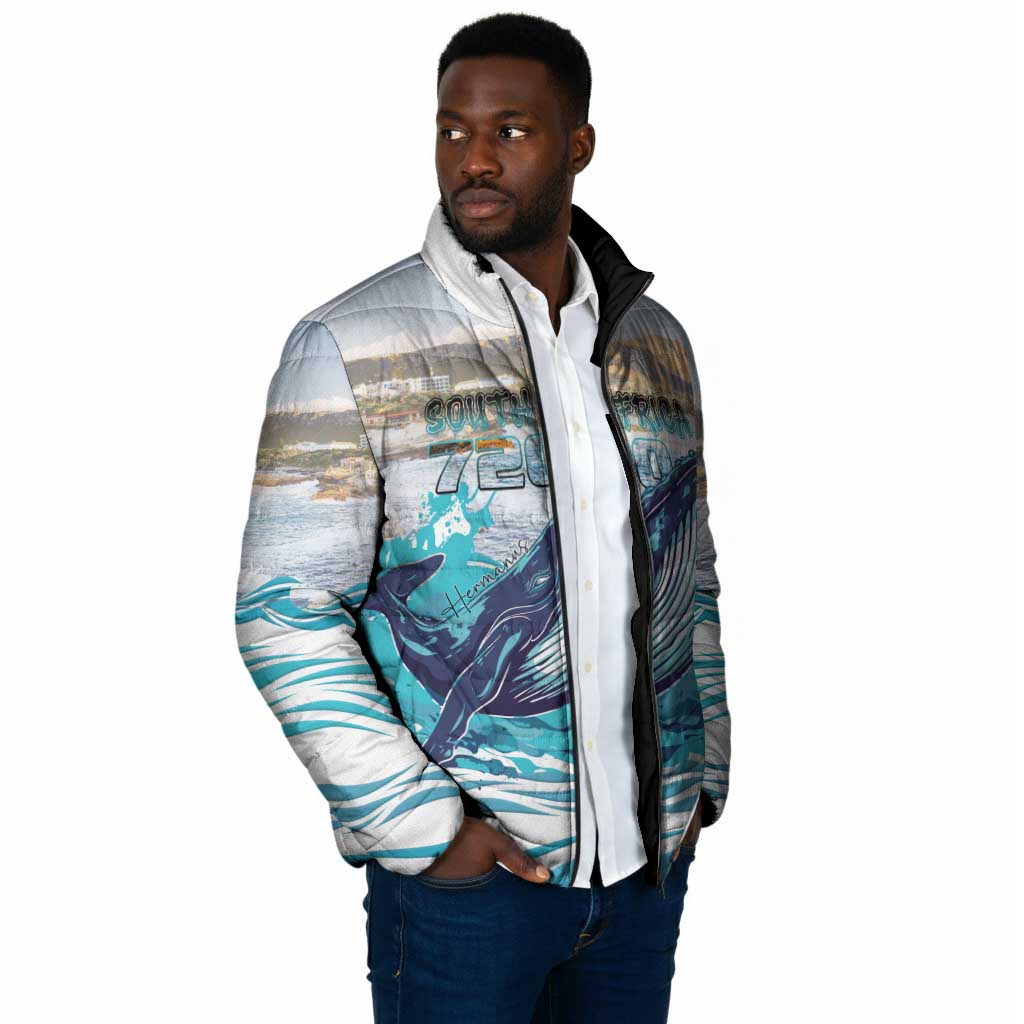 Personalized South Africa Whale Padded Jacket Hermanus Fest