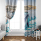 South Africa Whale Hermanus Fest Window Curtain - African Pride