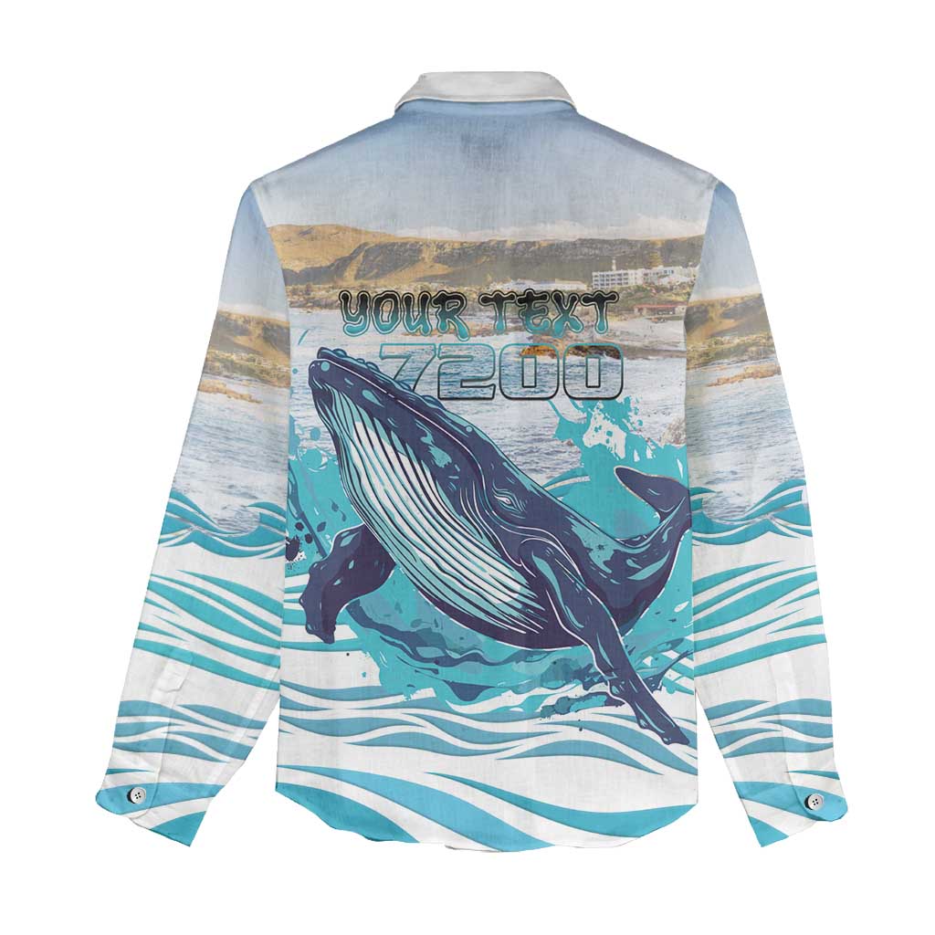 Personalized South Africa Whale Hermanus Fest Women Casual Shirt - African Pride