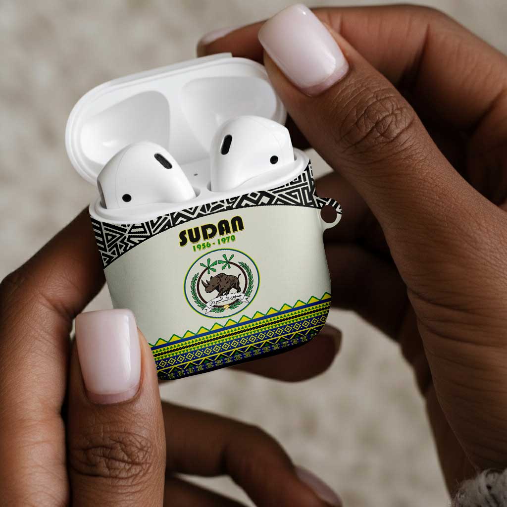 Sudan 1956-1970 AirPods Case With African Pattern