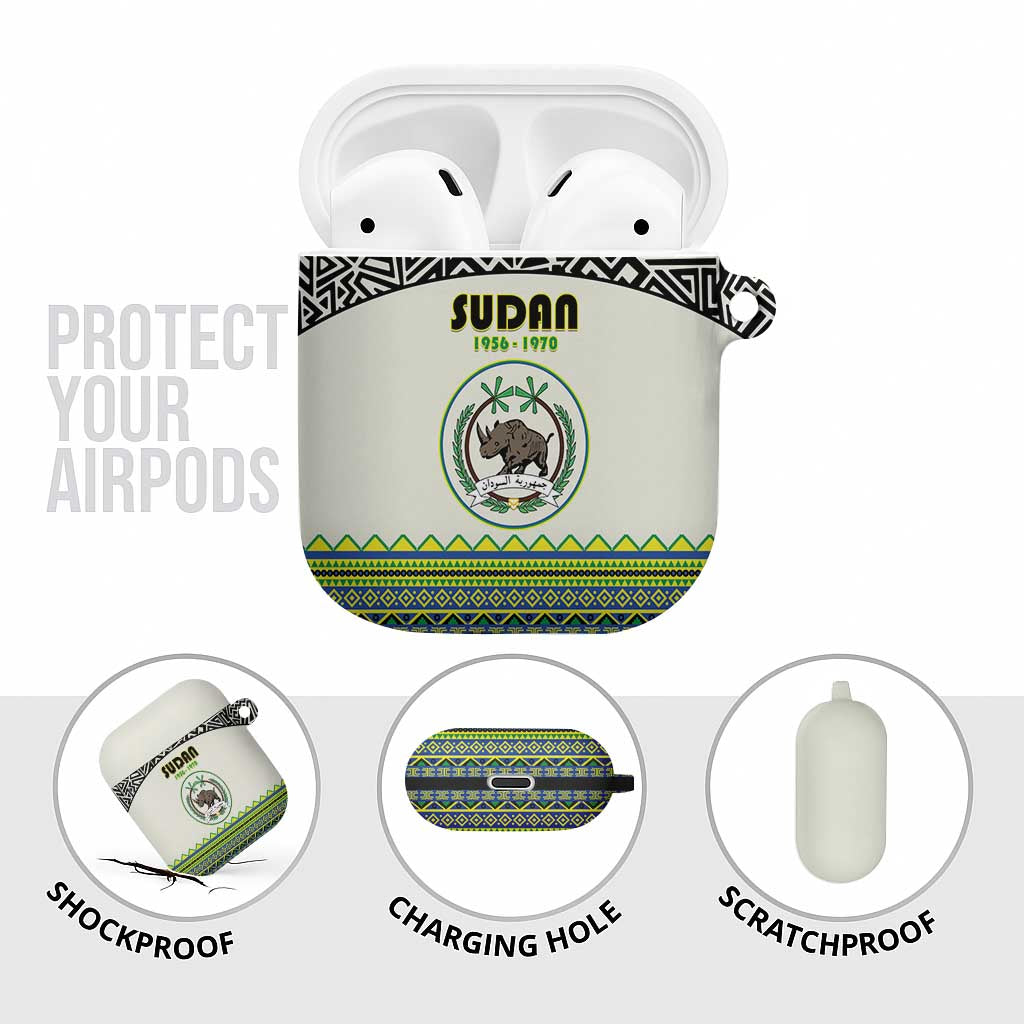 Sudan 1956-1970 AirPods Case With African Pattern