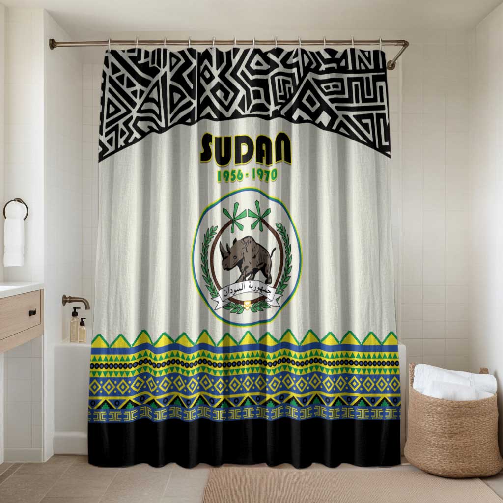 Sudan 1956-1970 Bathroom Set With African Pattern