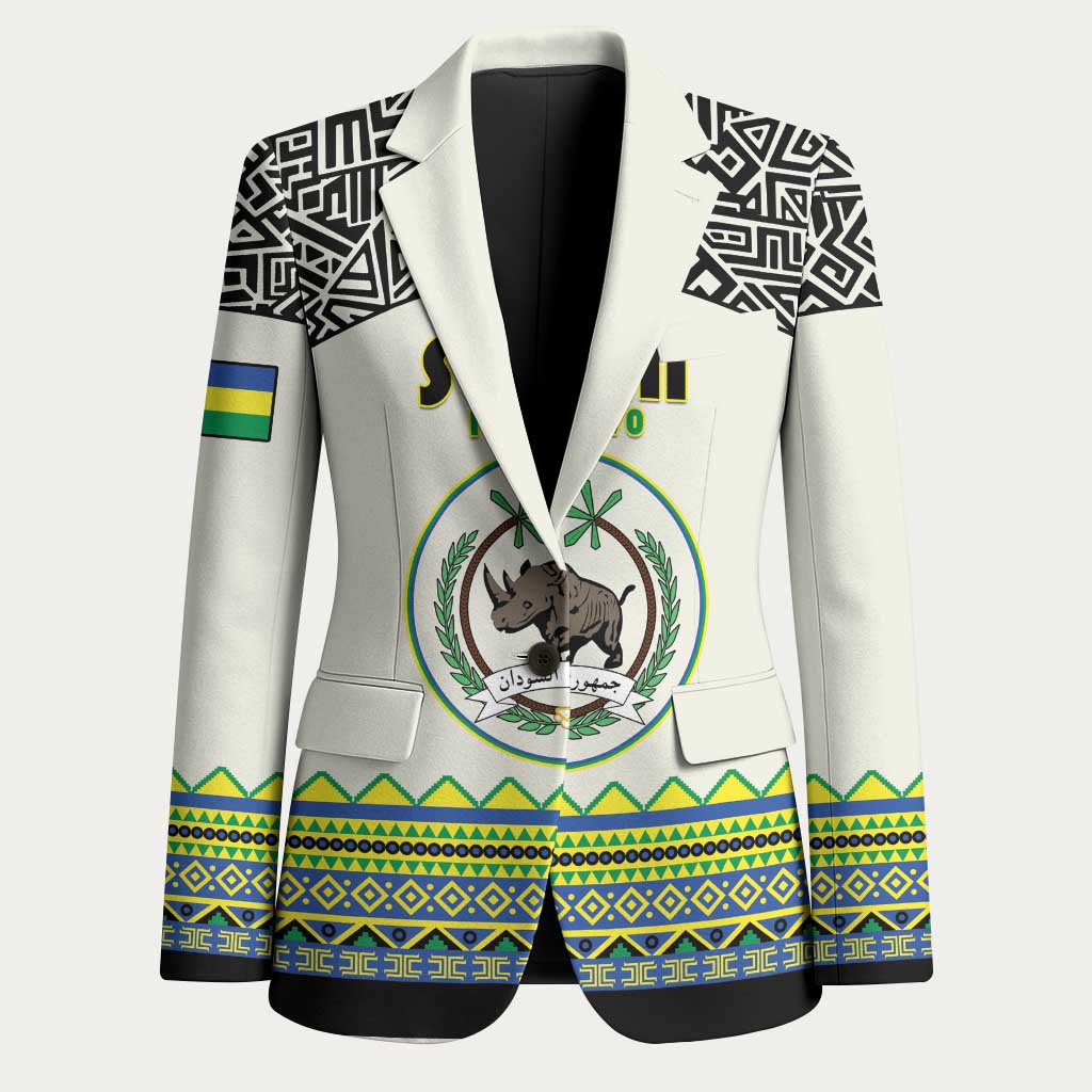 Personalized Sudan 1956-1970 Blazer With African Pattern