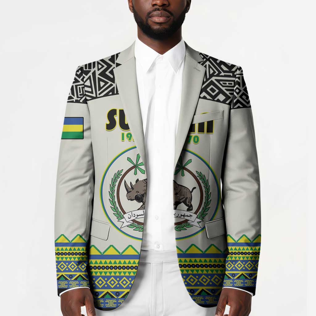 Personalized Sudan 1956-1970 Blazer With African Pattern