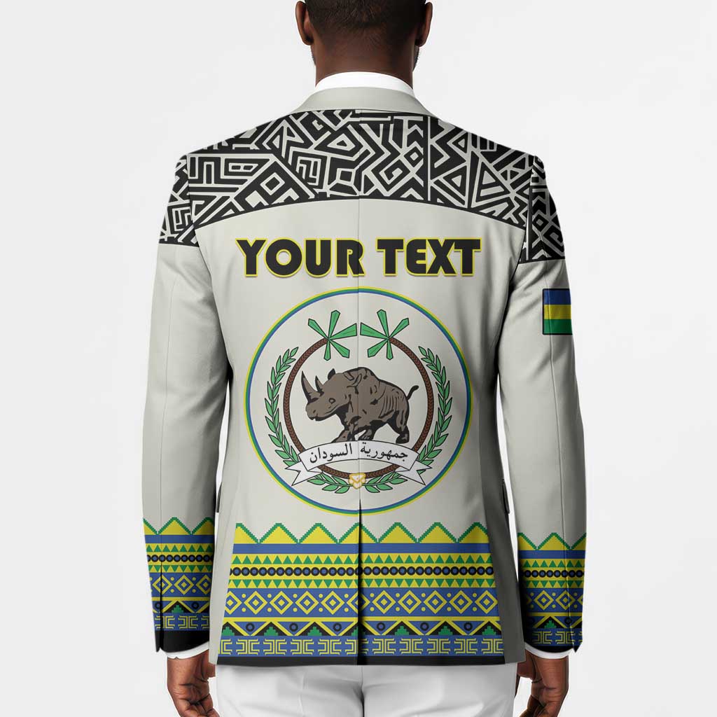 Personalized Sudan 1956-1970 Blazer With African Pattern