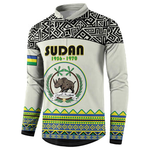 Personalized Sudan 1956-1970 Button Sweatshirt With African Pattern