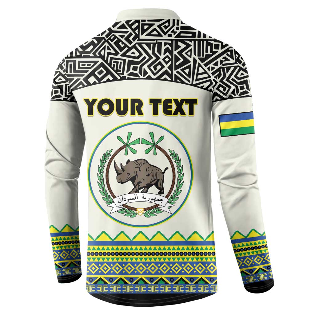Personalized Sudan 1956-1970 Button Sweatshirt With African Pattern