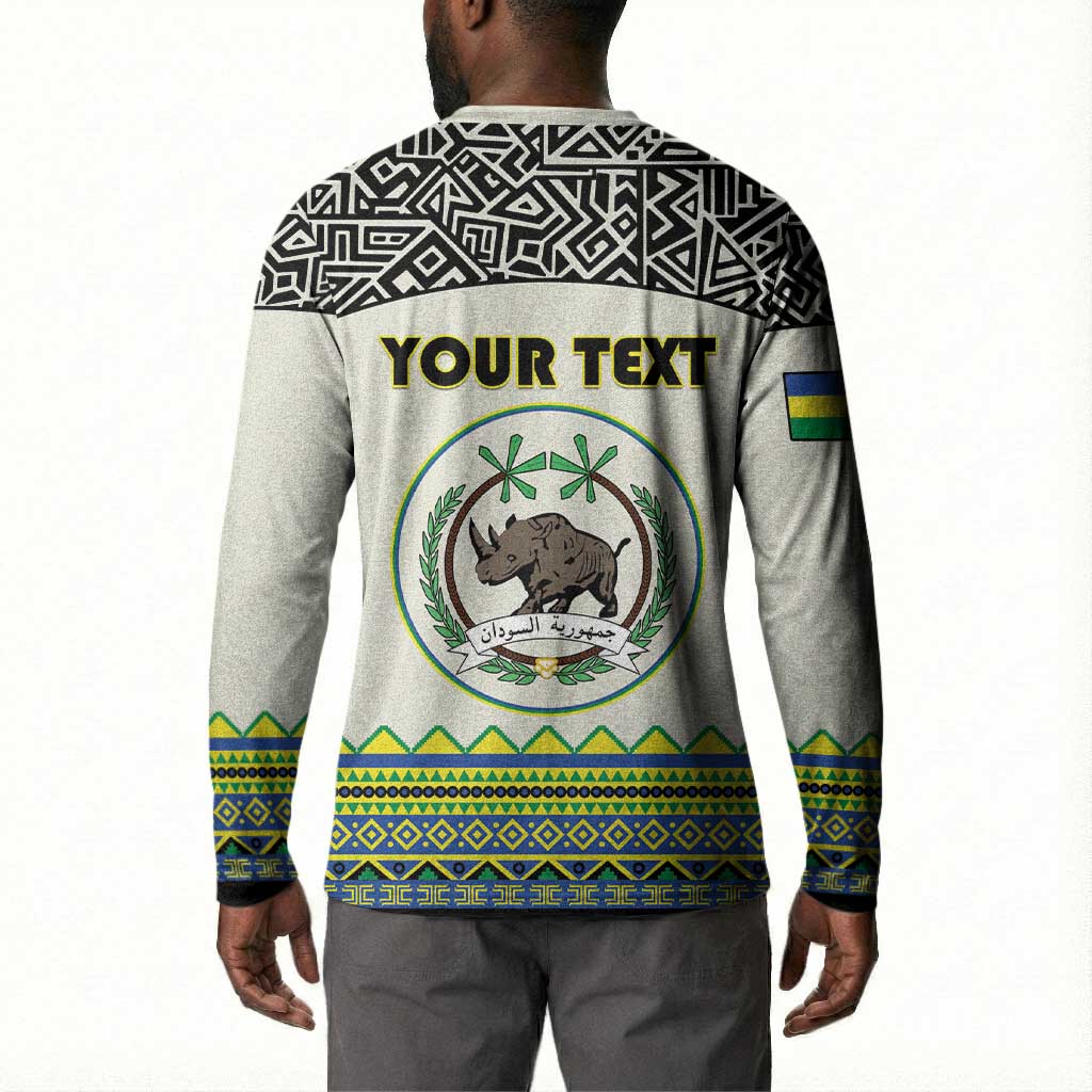 Personalized Sudan 1956-1970 Button Sweatshirt With African Pattern