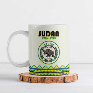 Personalized Sudan 1956-1970 Ceramic Mug With African Pattern