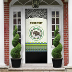 Personalized Sudan 1956-1970 Door Cover With African Pattern