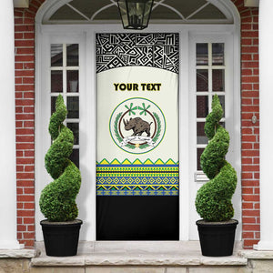 Personalized Sudan 1956-1970 Door Cover With African Pattern