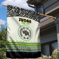 Sudan Garden Flag Coat Of Arms 1956-1970 With African Pattern - African Pride