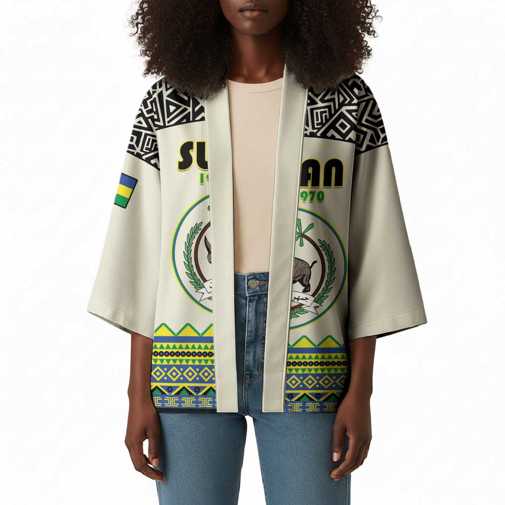 Personalized Sudan 1956-1970 Kimono With African Pattern