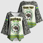 Personalized Sudan 1956-1970 Kimono Sleeve Blouse With African Pattern