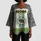 Personalized Sudan 1956-1970 Kimono Sleeve Blouse With African Pattern