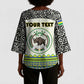 Personalized Sudan 1956-1970 Kimono Sleeve Blouse With African Pattern
