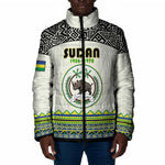 Personalized Sudan 1956-1970 Padded Jacket With African Pattern