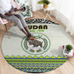 Sudan Round Carpet Coat Of Arms 1956-1970 With African Pattern - African Pride