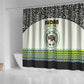 Sudan Shower Curtain Coat Of Arms 1956-1970 With African Pattern - African Pride