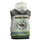 Personalized Sudan Sleeveless Hoodie Coat Of Arms 1956-1970 With African Pattern - African Pride