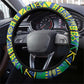 Sudan Steering Wheel Cover Coat Of Arms 1956-1970 With African Pattern - African Pride