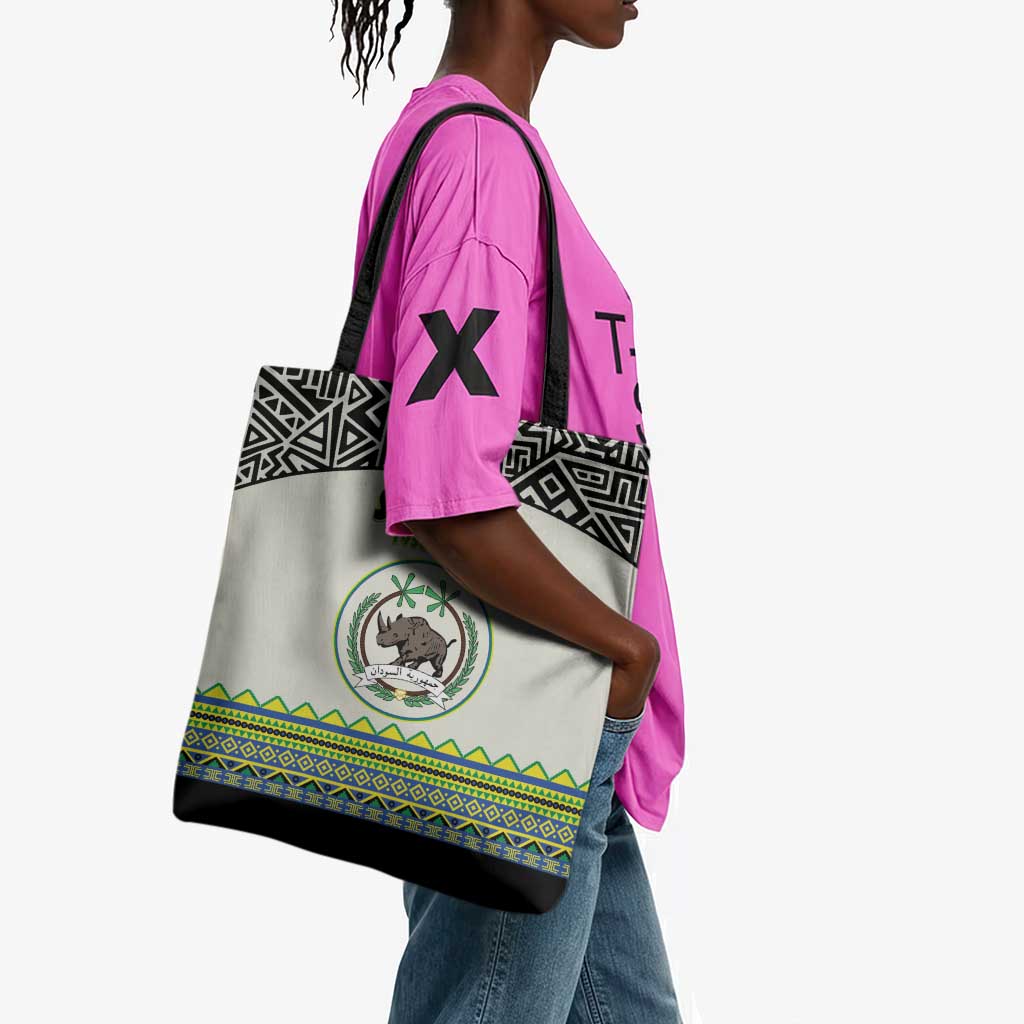 Sudan 1956-1970 Tote Bag With African Pattern